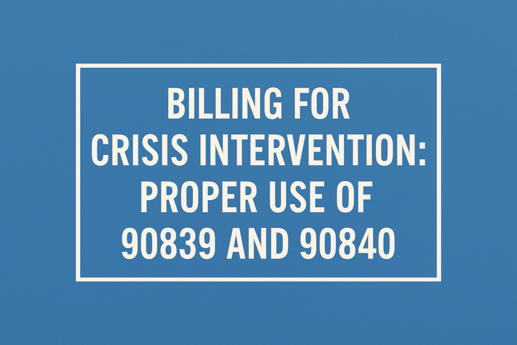 Billing Guidelines for Initial Psychiatric Evaluations