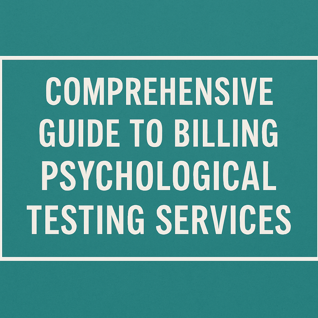 Comprehensive Guide to Billing Psychological Testing Services