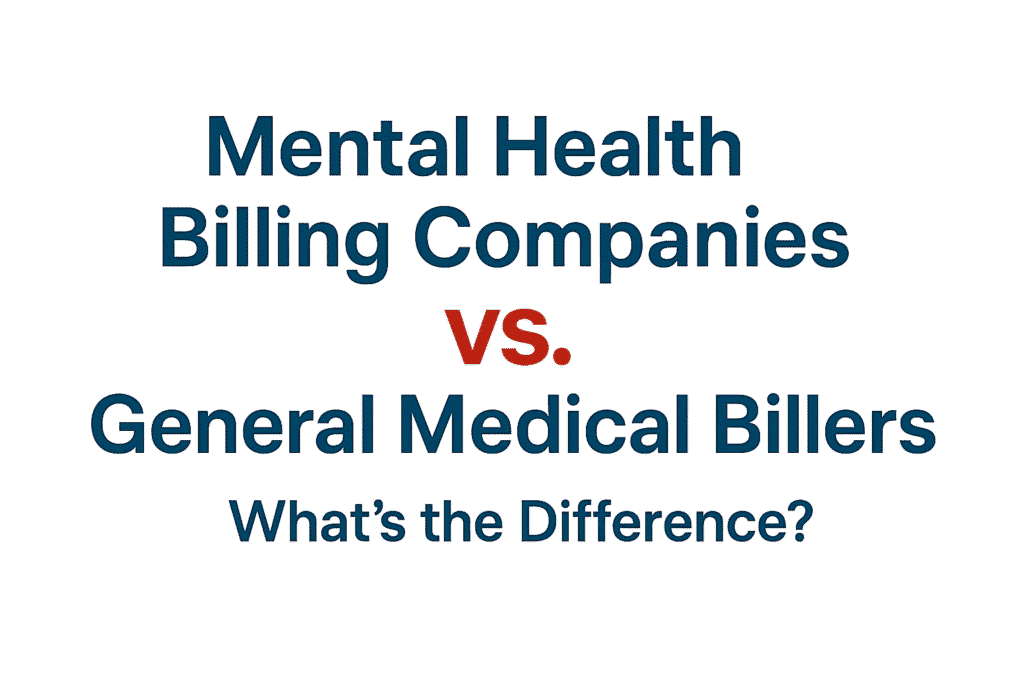 Mental Health Billing Companies vs. General Medical Billers